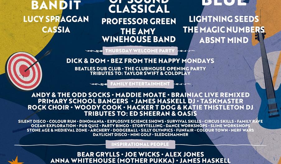 The line up for Gone Wild Festival Norfolk 2025