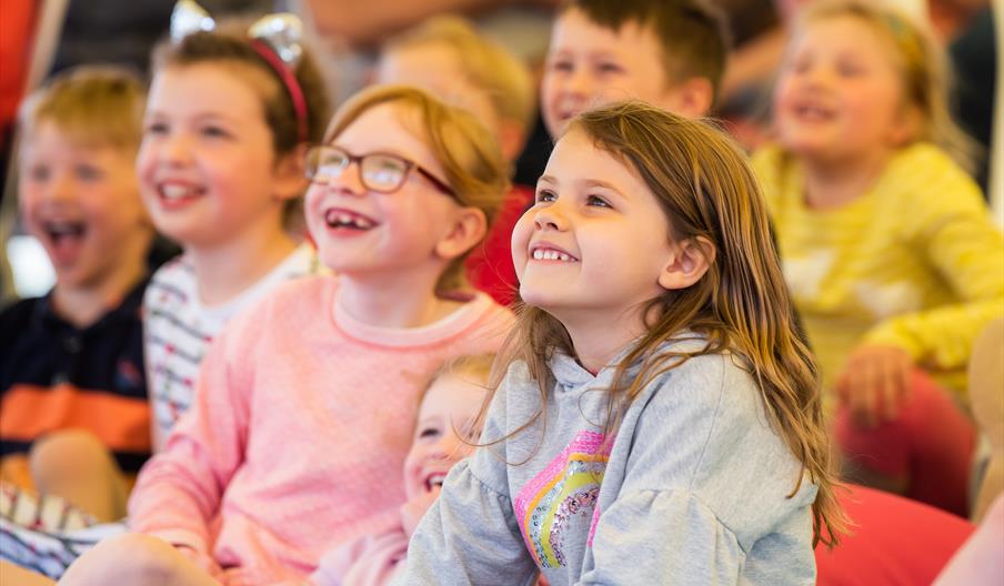 A group of children at an easter event at Holkham