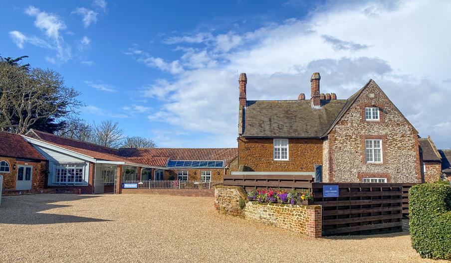 Caley Hall Hotel manor house, patio and entrance.