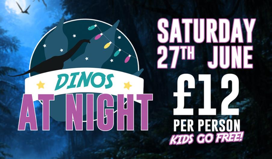 Dinos At Night at ROARR! Kids Go Free