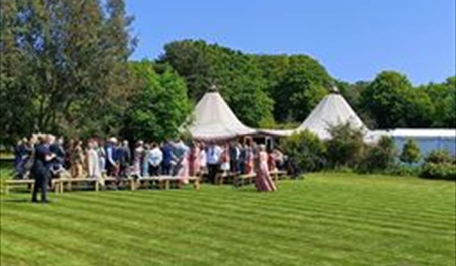 Sundown at The Grove Wedding