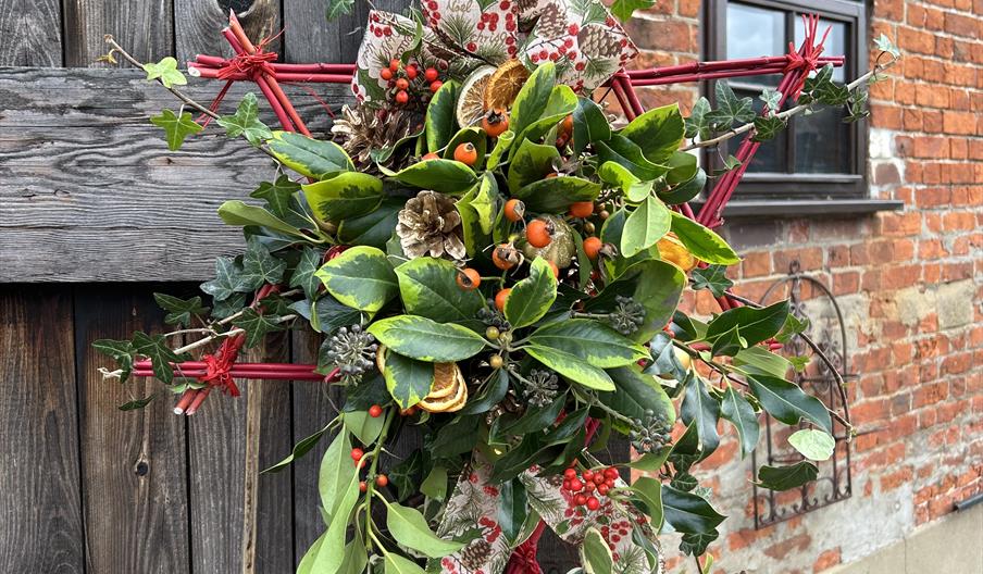 Christmas Star Door Wreath