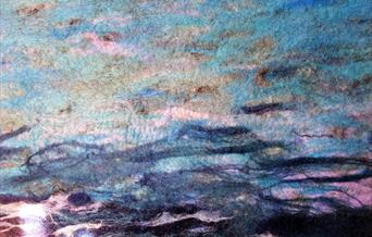 Hand felted seascape by Connie Flynn