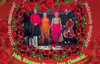 concert flier detailing the event