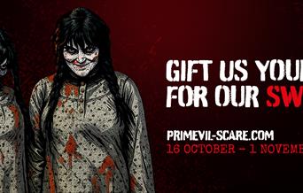 Two horror characters on PrimEvil banner 2025