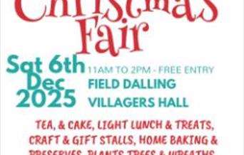 Field Dalling Christmas Fair 2025 - December 6th 11am-2pm
