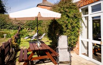 Ramblers Cottage, patio entrance
