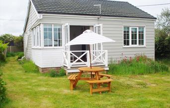 Hydaway rear garden and seating area.