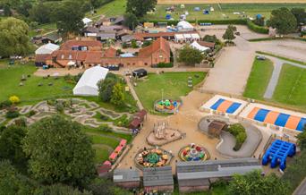 Arial view of Wroxham Barns