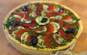 Rich vegetable tart