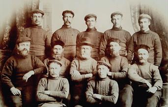Sheringham Fishermen group photo by Helis & Son (c) Sheringham Museum Trusts