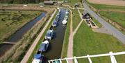 
View from Horsey Windpump of the channel that runs into Horsey Mere, Norfolk.