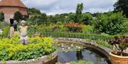 The pond and dovecote in the Walled Garden at Felbrigg