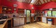 Stable kitchen facilities at Deepdale Camping & Rooms