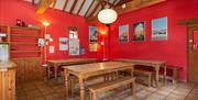 Stables kitchen facilities at Deepdale Camping & Rooms