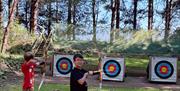 Archery at Hilltop - Woodland Scene