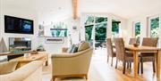 Blue Deck house living room Weybourne