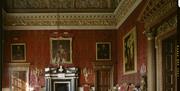 The Red Saloon at Robert Walpole's house, Houghton Hall, Norfolk