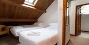 Seclusion Cottage, Small bedroom upstairs - Twins or King-size double