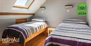 Twin room in the Stables at Deepdale Camping & Rooms on the beautiful North Norfolk Coast