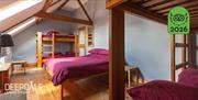 Large family room in the Granary at Deepdale Camping & Rooms on the beautiful North Norfolk Coast