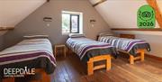 Quad room in the Stables at Deepdale Camping & Rooms on the beautiful North Norfolk Coast