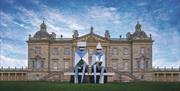 Lynn Chadwick sculpture outside historic Houghton Hall in Norfolk