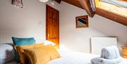 The Loft Apartment, sleeps 2, bedroom