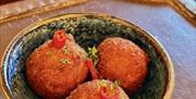 Cromer crab spring onion and smoked dapple arancini