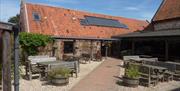 Stables courtyard at Deepdale Camping & Rooms