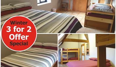 Self Catering Rooms - 3 for 2 Special Offer at Deepdale Camping & Rooms on the beautiful North Norfolk Coast