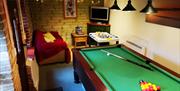 New Games room with pool table