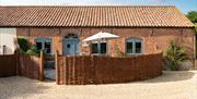 The Stables, Norfolk holiday Cottage.View from front. Private parking. Near Coltishall. Quiet countryside Norfolk