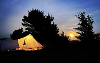 Glamping at Amber's Bell Tent Camping Branthill Farm Norfolk