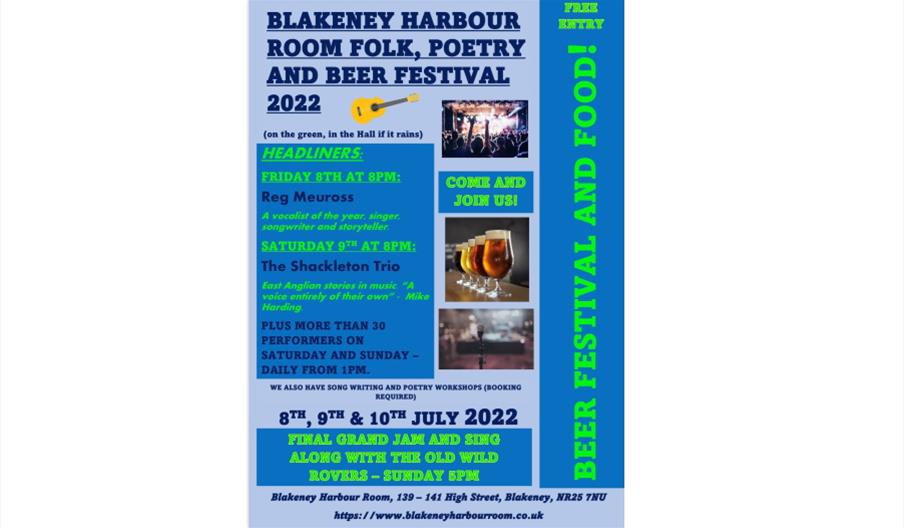 Blakeney Harbour Room Folk, Poetry and Beer Festival