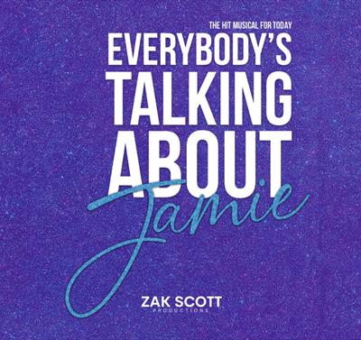 Poster for the theatre production of everybodies talking about jamie