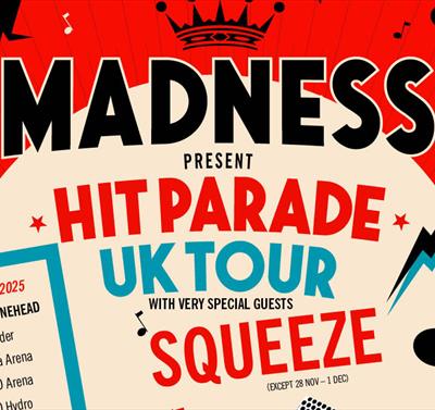 Madness : The Hits Parade 2025 UK Tour graphic