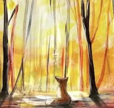 Paint a Fox in a Forest at Cock & Hoop Pub with The Paint Club event Poster 
