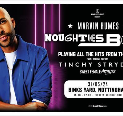Poster for Marvin Humes dj show at Binks yard
