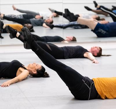 people doing pilates
