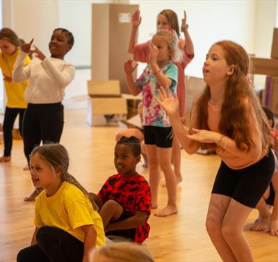 Kids in a dance session