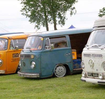 old fashioned VW cars