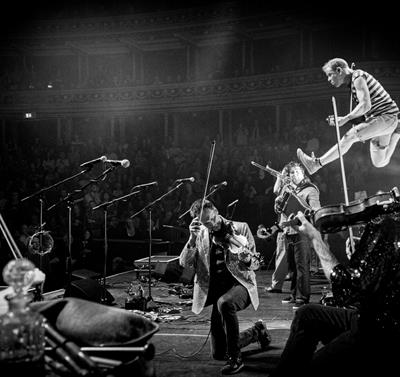 Photo of Bellowhead performing on stage