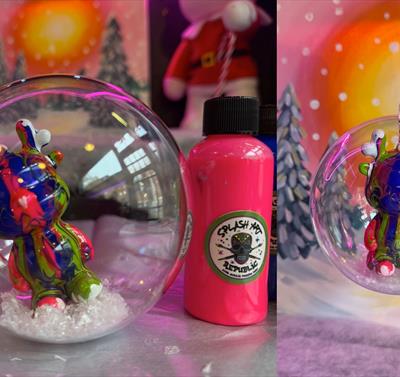 Splash Art Republic Christmas Pour Art Session: Reindeer Baubles
