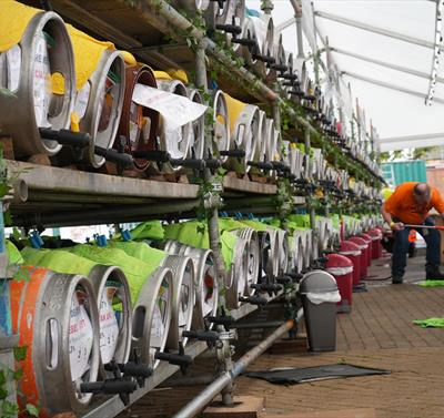 Photo of beer kegs