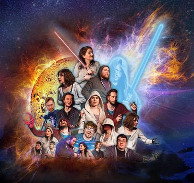 Photo of It's a Trap! The Improvised Star Wars Show mocked up like a movie poster