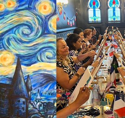 "Hogwarts Under Starry Skies" Sip & Paint at Splash Art Republic
