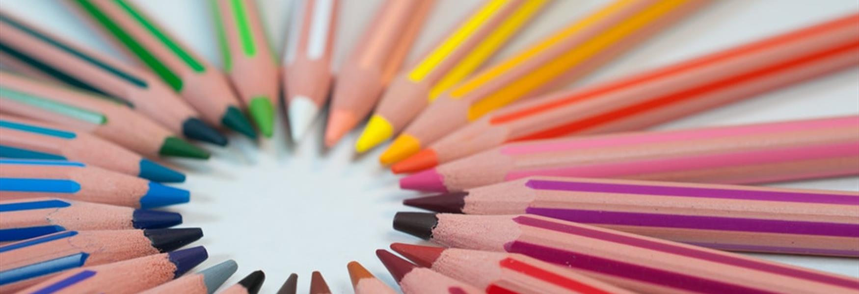 Coloured Pencils by Agence Olloweb on Unsplash - Visit Nottinghamshire