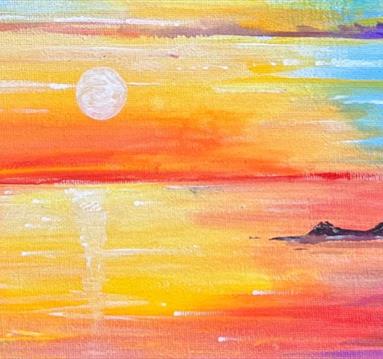 Paint Sailing Sunset Landscape at Pitcher & Piano with The Paint Club event Image 
