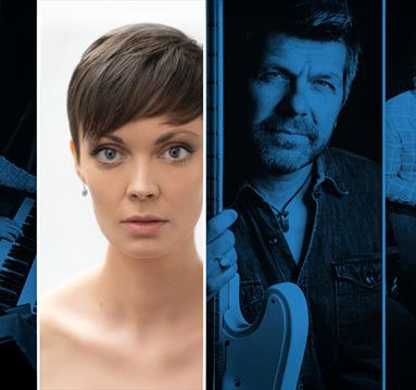 images of four musicians